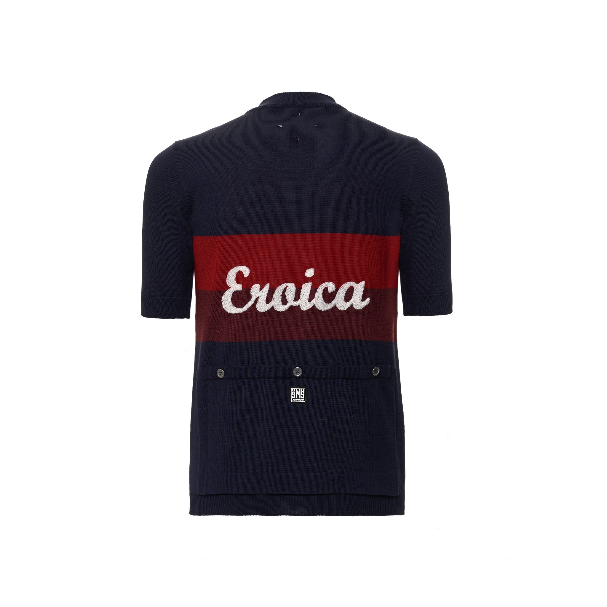 Santini Maillot Manches Courtes Homme - Eroica L' ER94075L - bordeaux BR